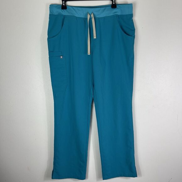 Figs Lot of 3 Women’s Kade Teal Large Scrub Pants Style T21004 Medical Nurse - Picture 2 of 12